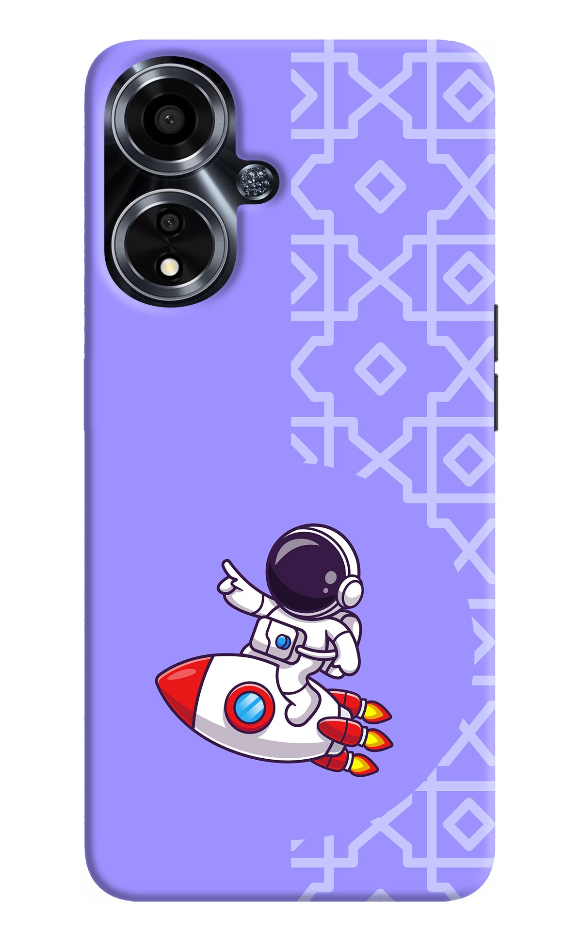 Cute Astronaut Oppo A59 5G Back Cover