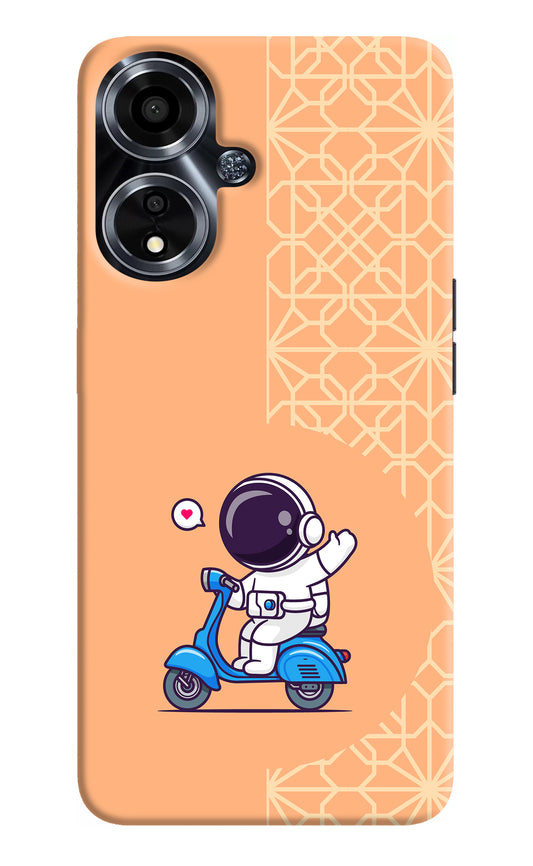 Cute Astronaut Riding Oppo A59 5G Back Cover