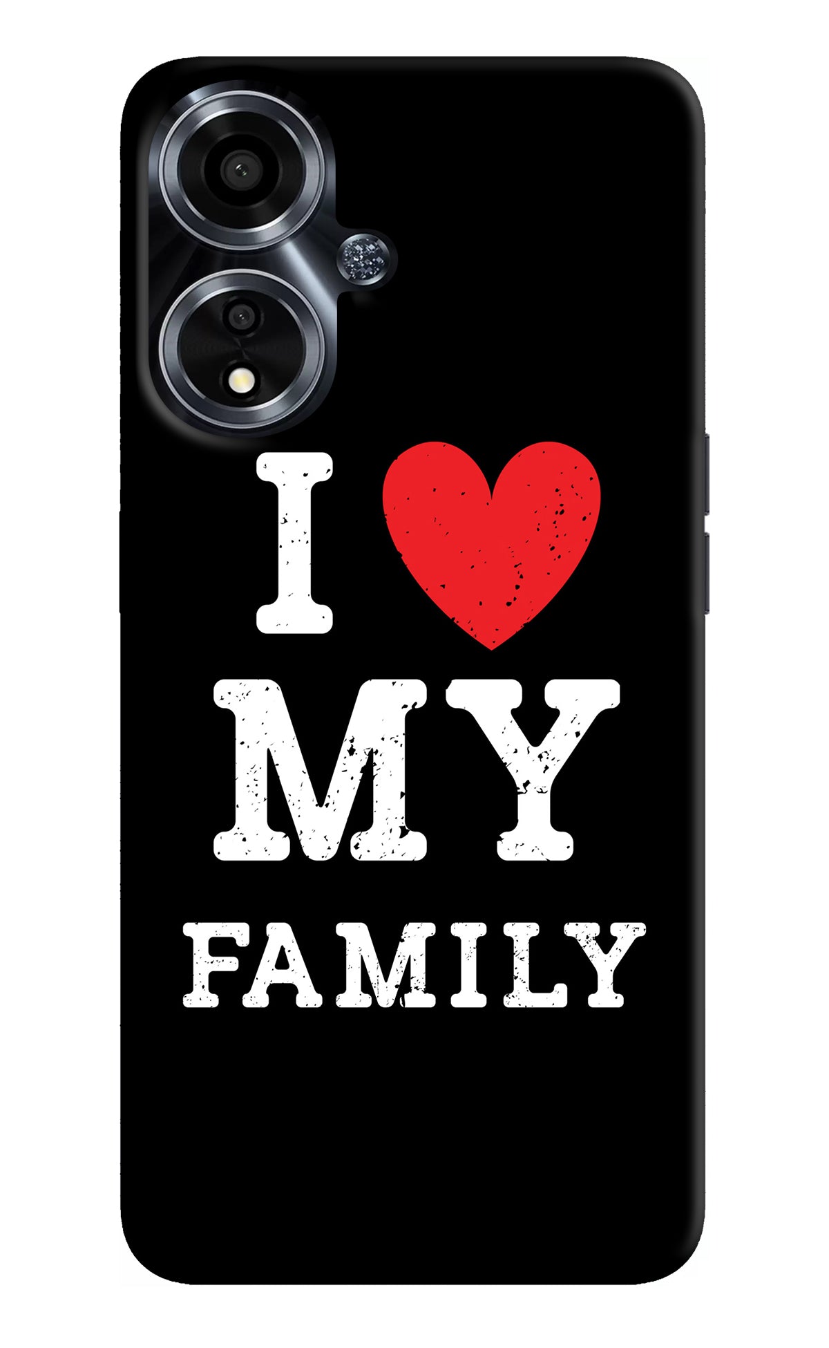 I Love My Family Oppo A59 5G Back Cover