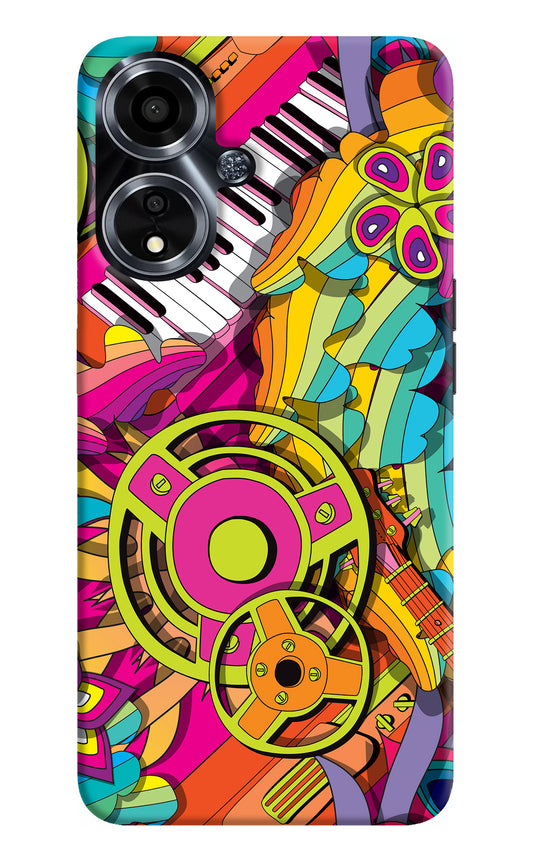 Music Doodle Oppo A59 5G Back Cover