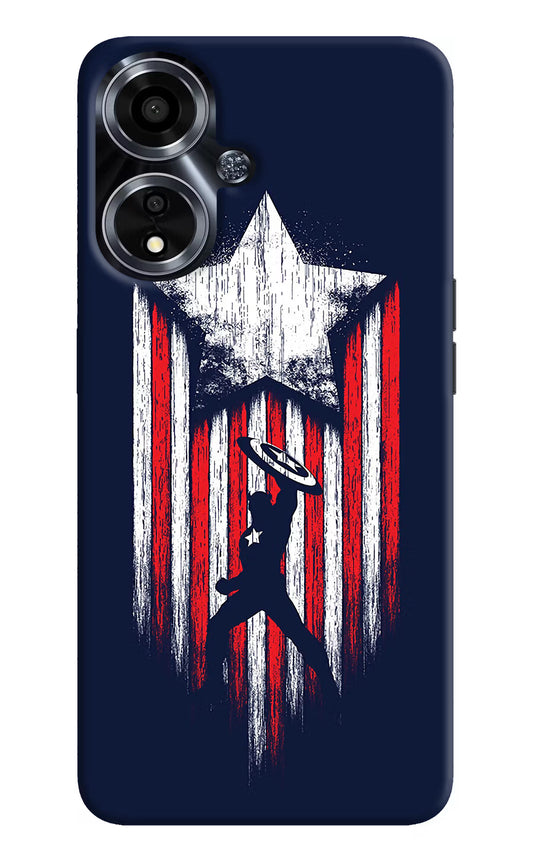 Captain America Marvel Art Oppo A59 5G Hard Case Back Cover by Casekaro