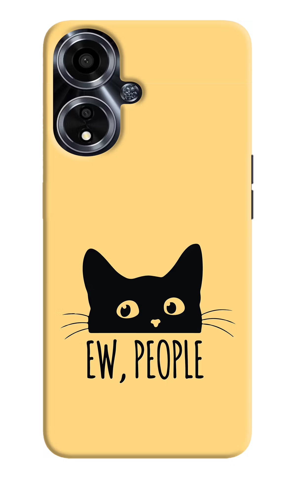 Ew People Catitude Oppo A59 5G Hard Case Back Cover by Casekaro
