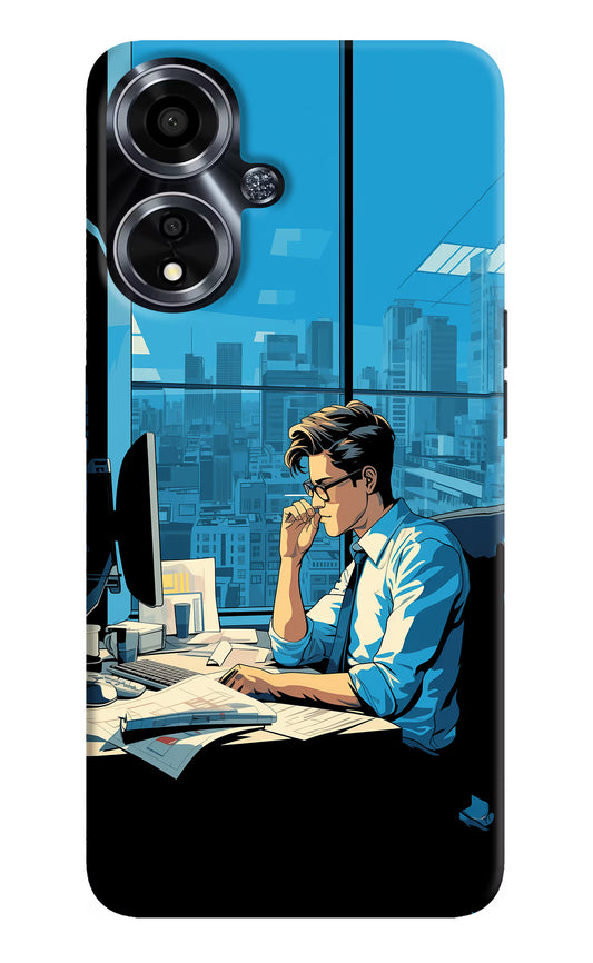 Focused Hustler (AI Generated) Oppo A59 5G Hard Case Back Cover by Casekaro