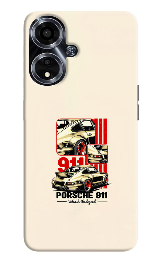 Classic Porsche 911 Oppo A59 5G Hard Case Back Cover by Casekaro