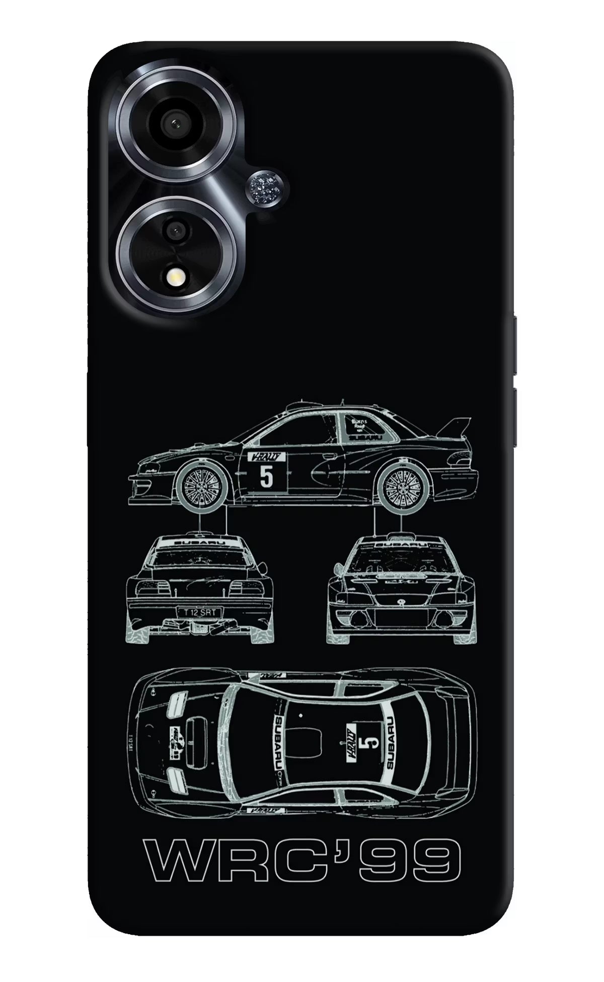 WRC'99 Oppo A59 5G Hard Case Back Cover by Casekaro