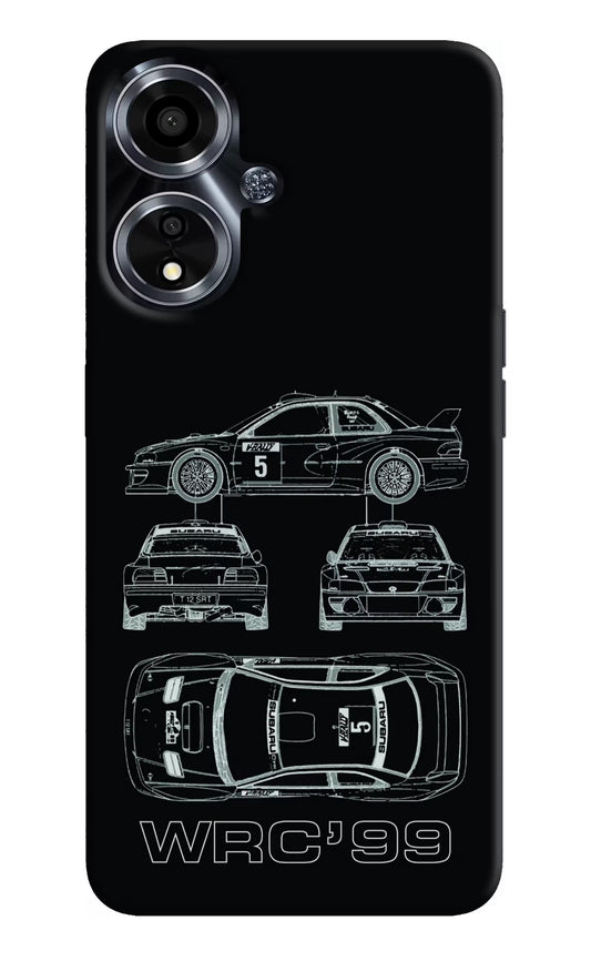 WRC'99 Oppo A59 5G Hard Case Back Cover by Casekaro