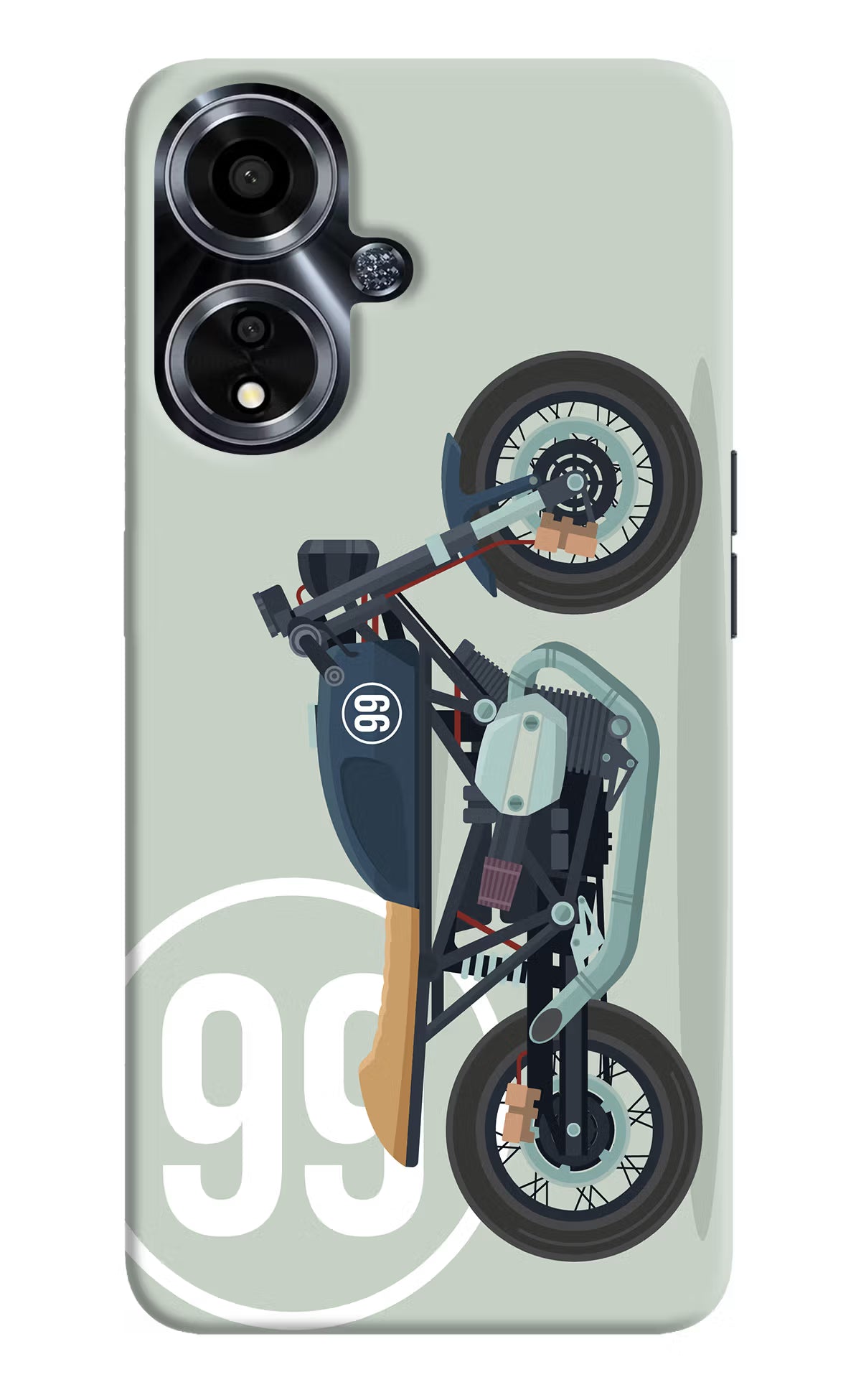 Classic Cafe Racer 99 Oppo A59 5G Hard Case Back Cover by Casekaro