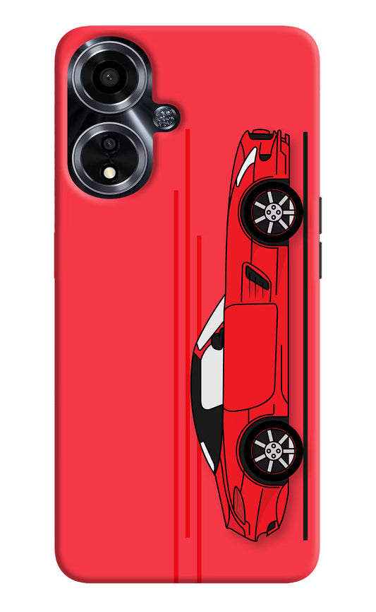 Red Velocity Oppo A59 5G Hard Case Back Cover by Casekaro