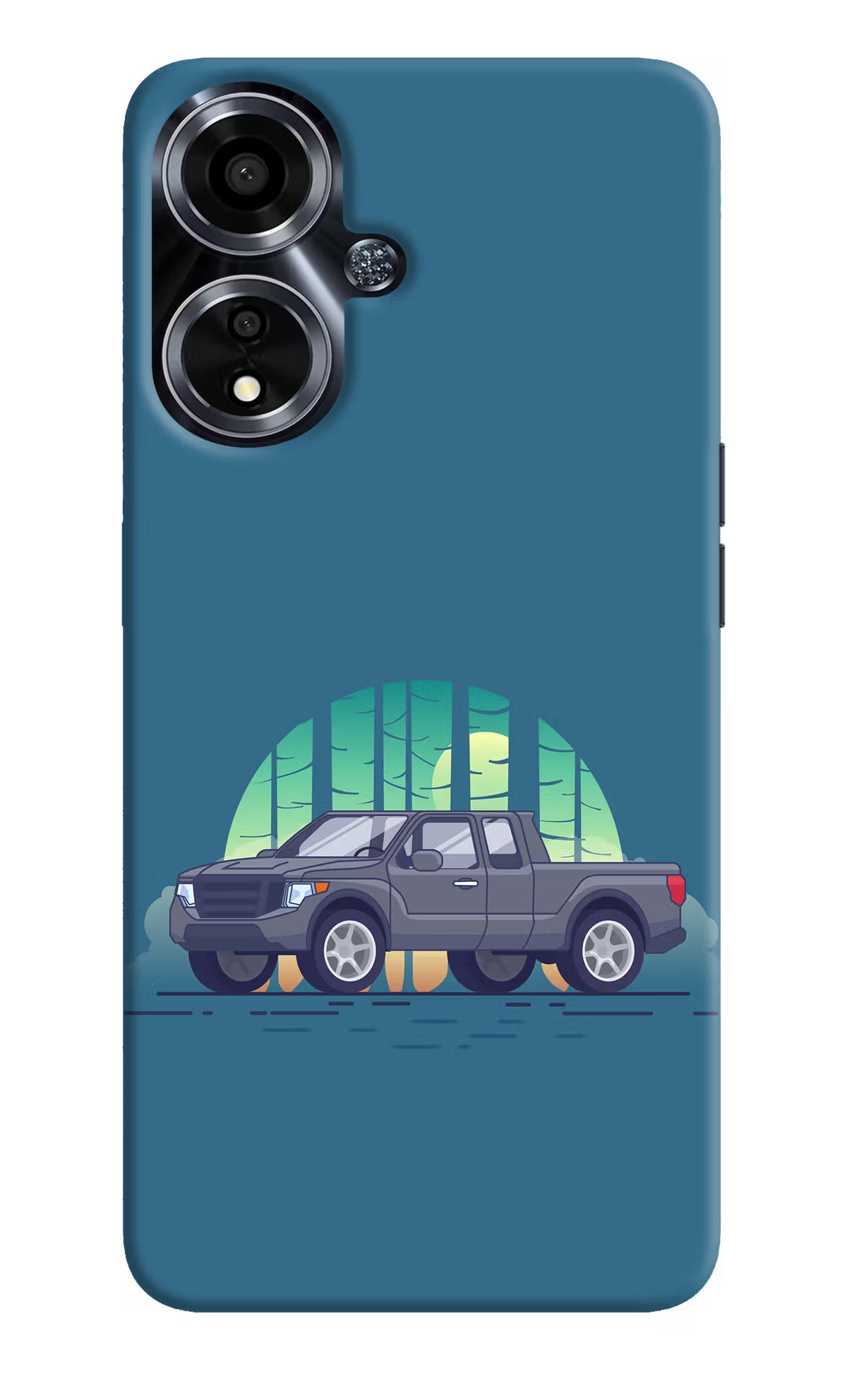 Retro Garage Vibe Oppo A59 5G Hard Case Back Cover by Casekaro