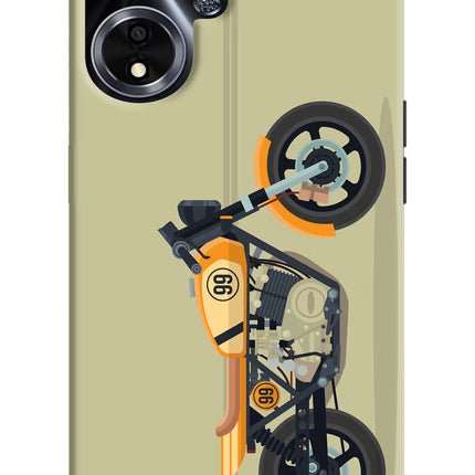 Vertical Speedster Oppo A59 5G Hard Case Back Cover by Casekaro