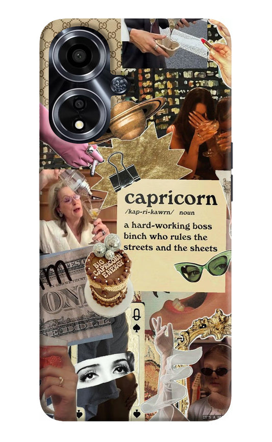 Capricorn Zodiac Oppo A59 5G Hard Case Back Cover by Casekaro