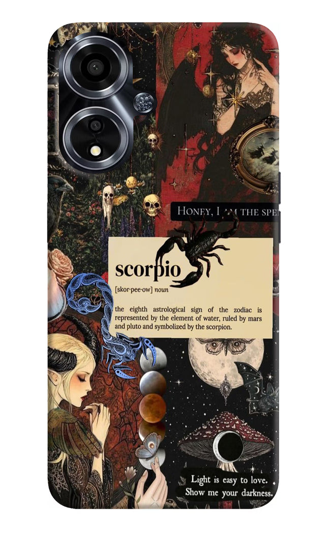 Scorpio Zodiac Oppo A59 5G Hard Case Back Cover by Casekaro