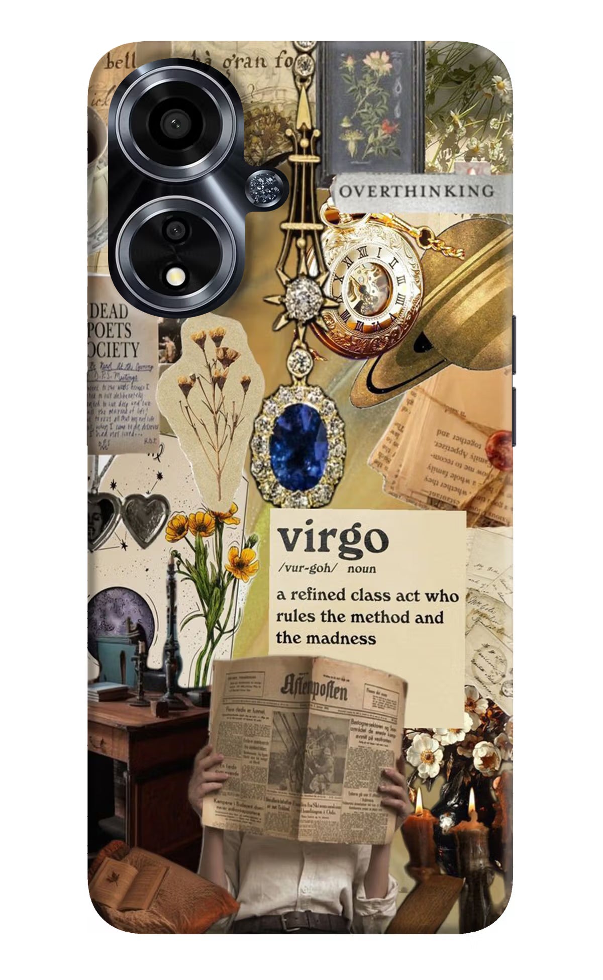 Virgo Zodiac Oppo A59 5G Hard Case Back Cover by Casekaro