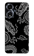 Twin Dragons Oppo A59 5G Hard Case Back Cover by Casekaro