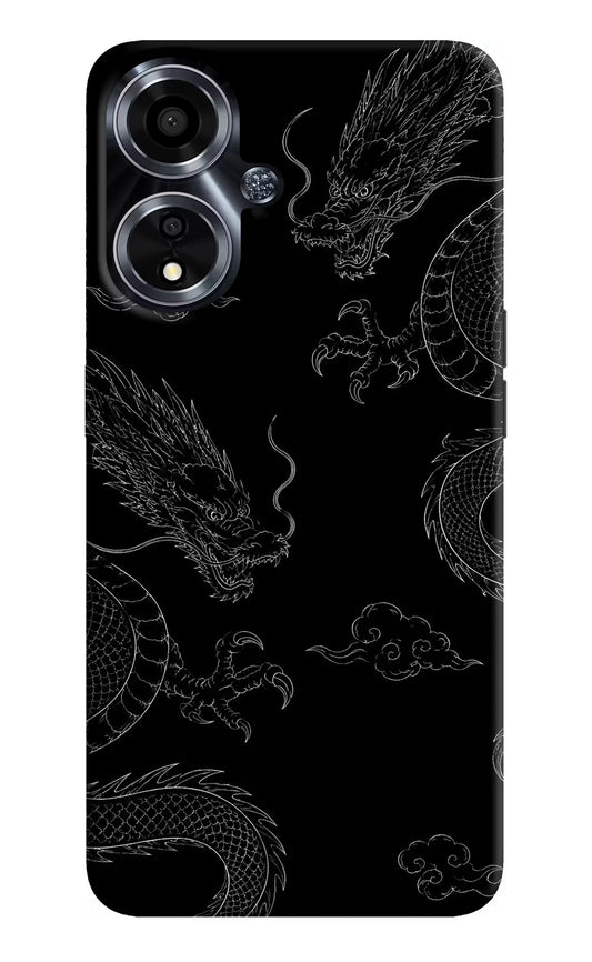 Twin Dragons Oppo A59 5G Hard Case Back Cover by Casekaro