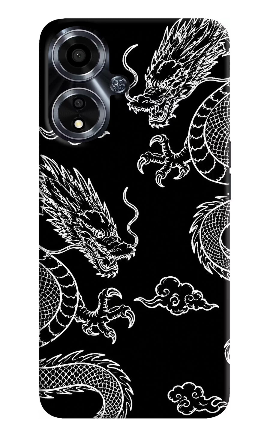 Twin Dragons Oppo A59 5G Back Cover, Hard case