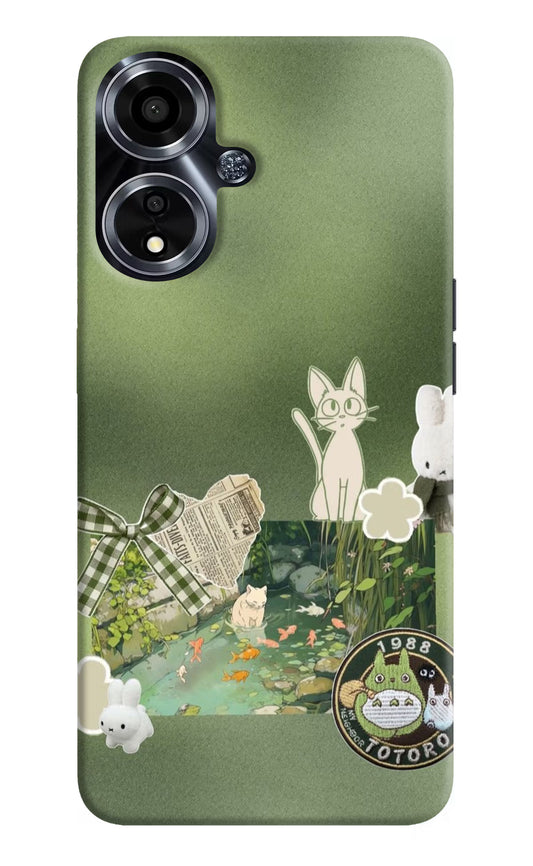 Aesthetic anime Oppo A59 5G Hard Case Back Cover by Casekaro