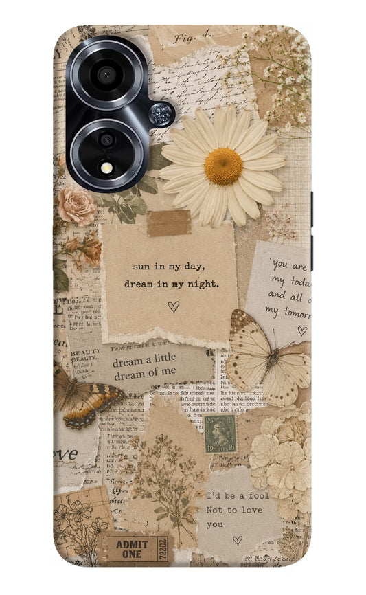 Vintage case Oppo A59 5G Hard Case Back Cover by Casekaro