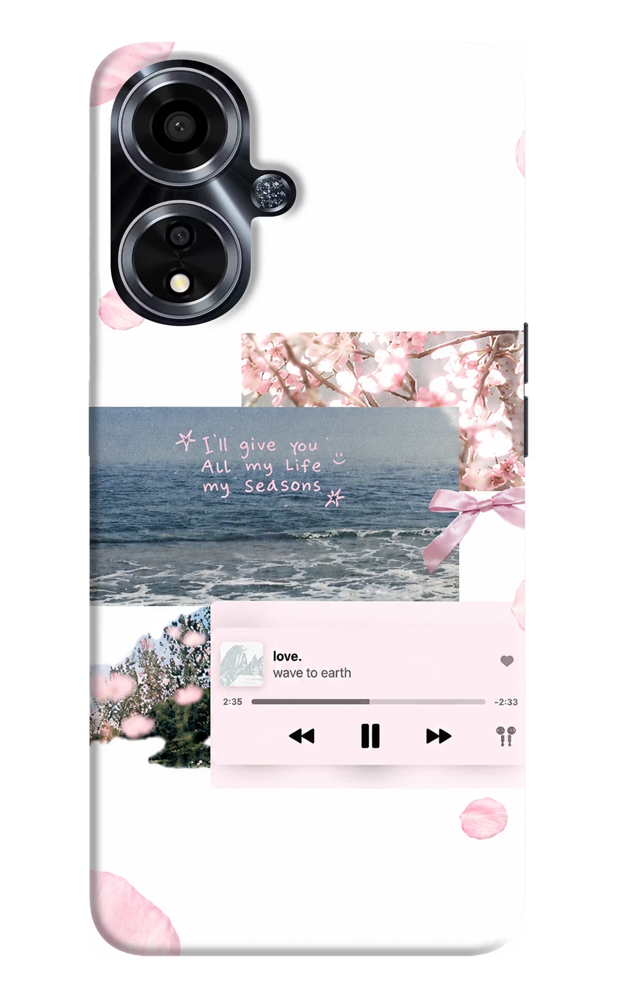 Wave to earth Oppo A59 5G Back Cover