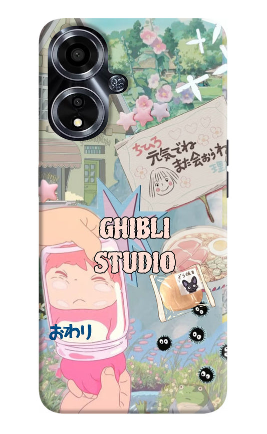 Studio Ghibli Oppo A59 5G Hard Case Back Cover by Casekaro