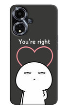 You're Right Oppo A59 5G Hard Case Back Cover by Casekaro