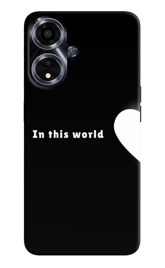 This World Oppo A59 5G Hard Case Back Cover by Casekaro