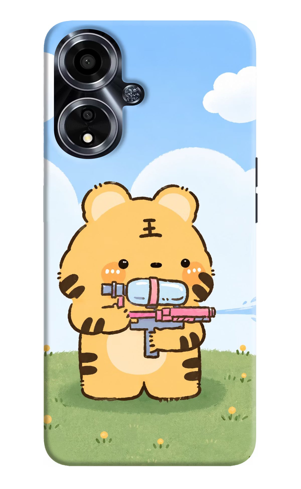 Tiger Treat Oppo A59 5G Back Cover