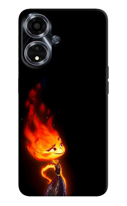 Ember Flame Oppo A59 5G Hard Case Back Cover by Casekaro