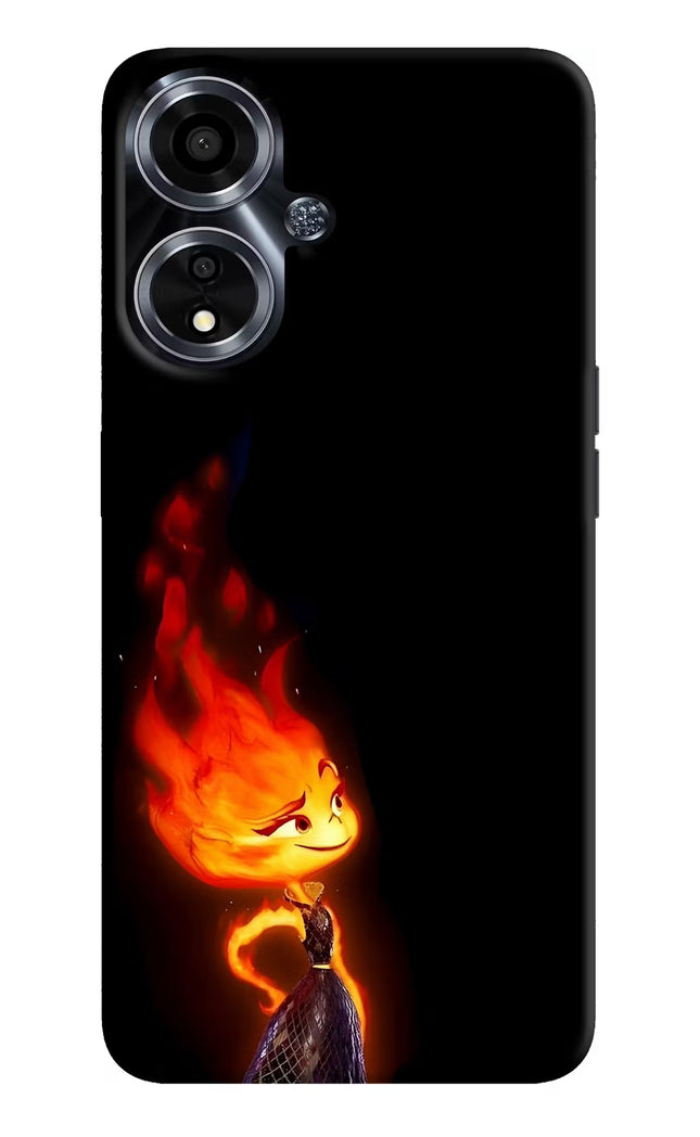 Ember Flame Oppo A59 5G Hard Case Back Cover by Casekaro