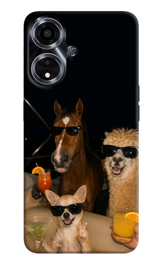 Party Squad Oppo A59 5G Hard Case Back Cover by Casekaro