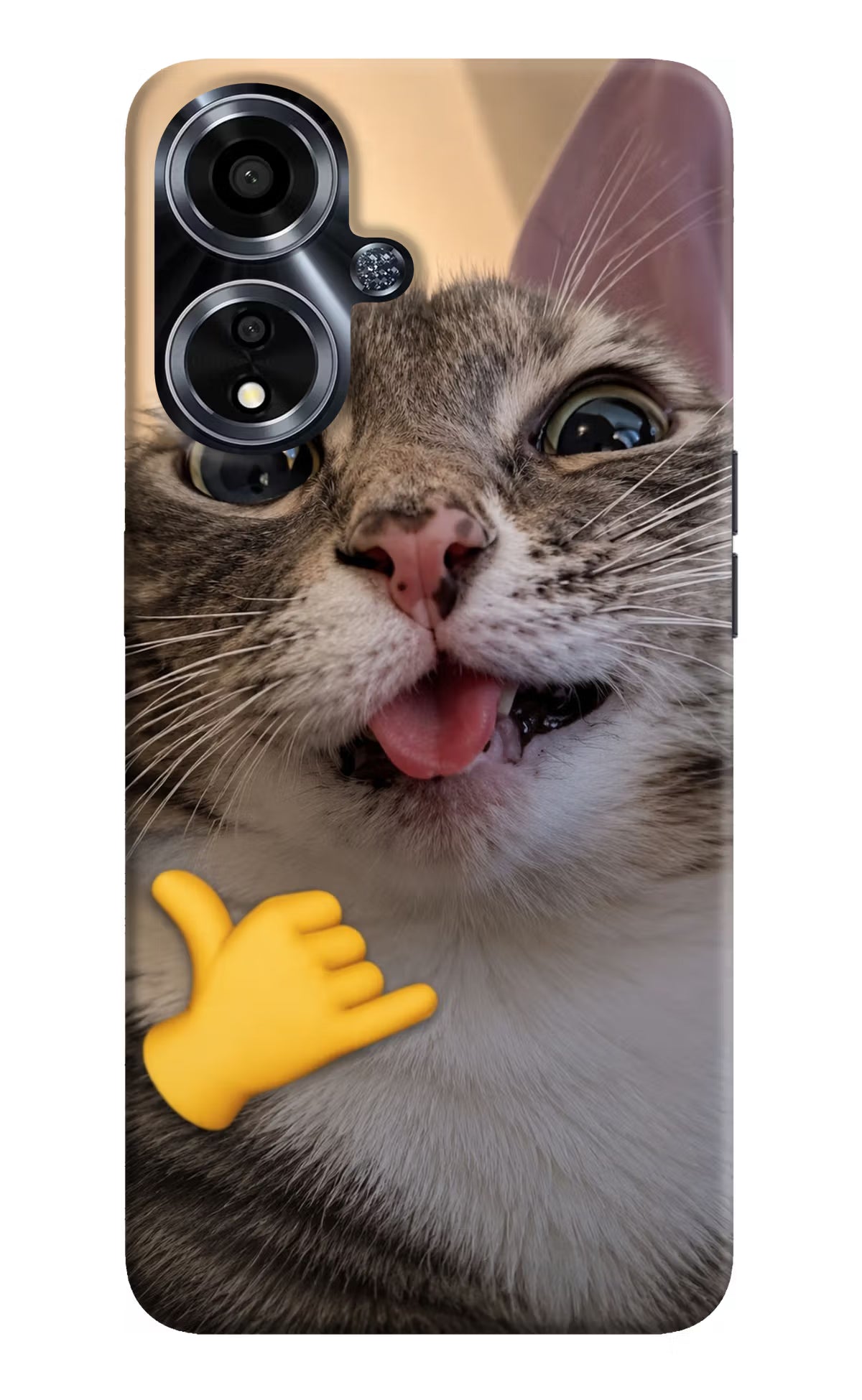 Silly Cat Call Oppo A59 5G Back Cover