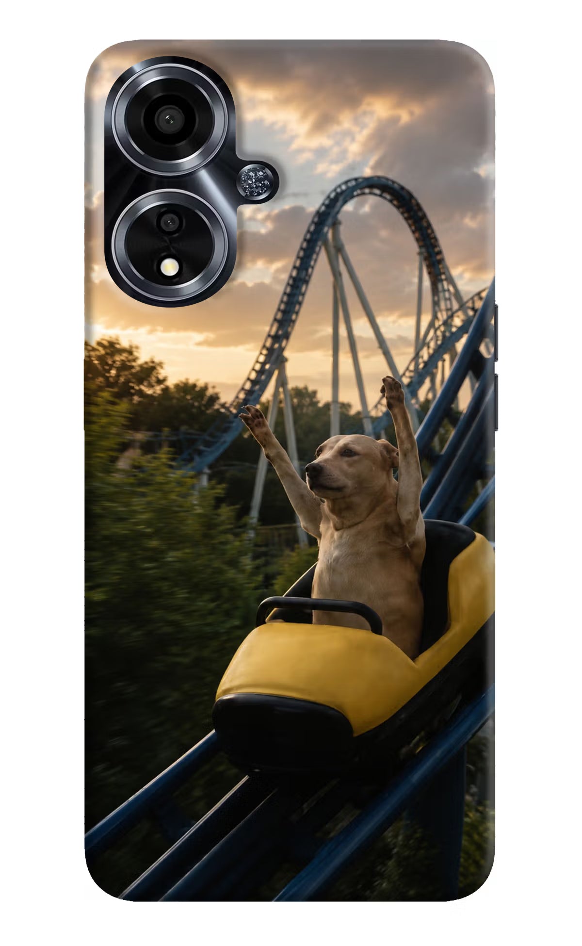 Rollercoaster Dog Oppo A59 5G Back Cover