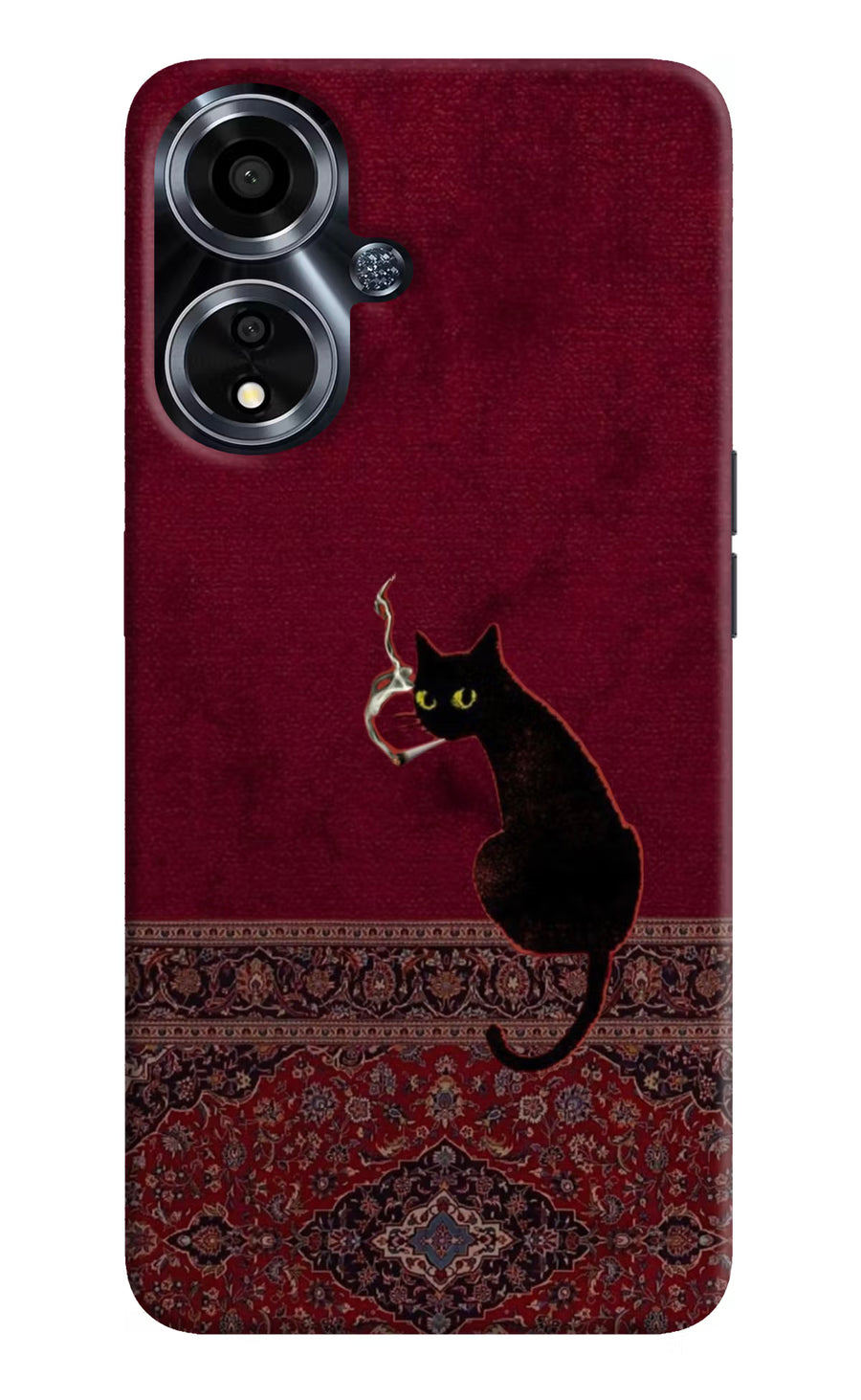 Midnight Cat Oppo A59 5G Back Cover, Hard case