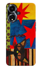 Pop Cat Oppo A59 5G Hard Case Back Cover by Casekaro