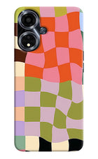 Wavy Grid Oppo A59 5G Back Cover