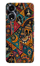 Folk Print Oppo A59 5G Hard Case Back Cover by Casekaro