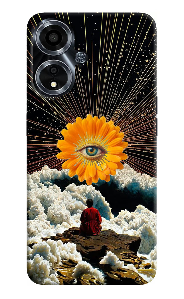Cosmic Flower Oppo A59 5G Hard Case Back Cover by Casekaro