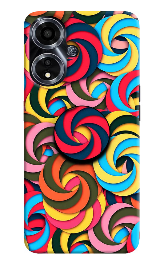 Spiral Pattern Oppo A59 5G Pop Case by Casekaro