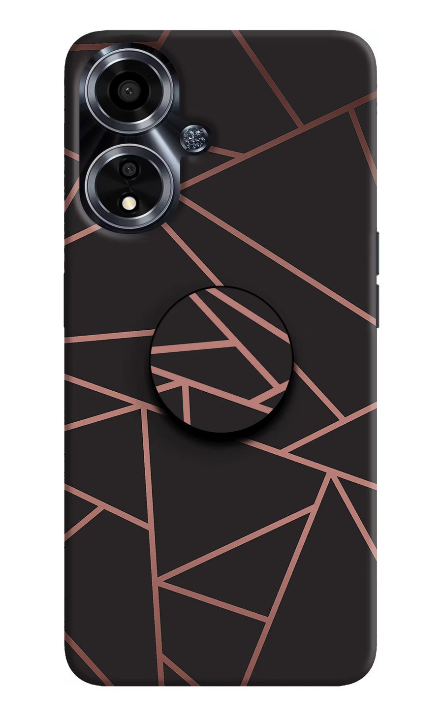 Geometric Pattern Oppo A59 5G Pop Case, Hard case