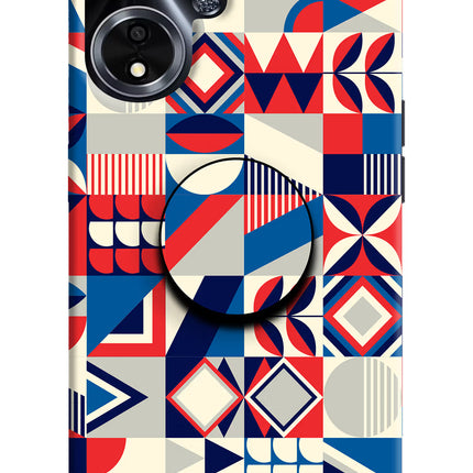 Colorful Pattern Oppo A59 5G Pop Case by Casekaro