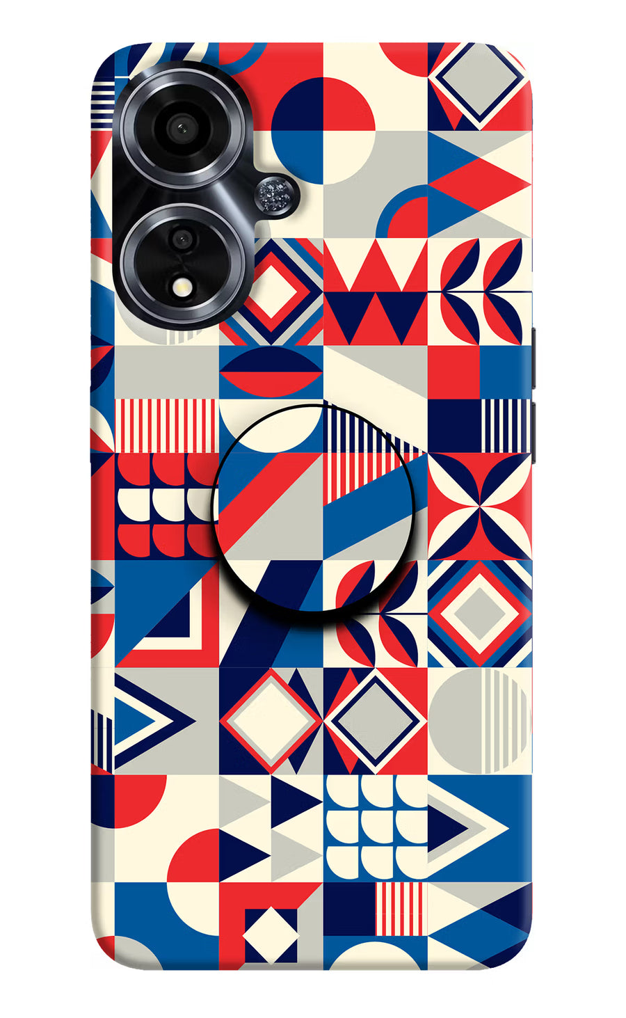 Colorful Pattern Oppo A59 5G Pop Case, Hard case