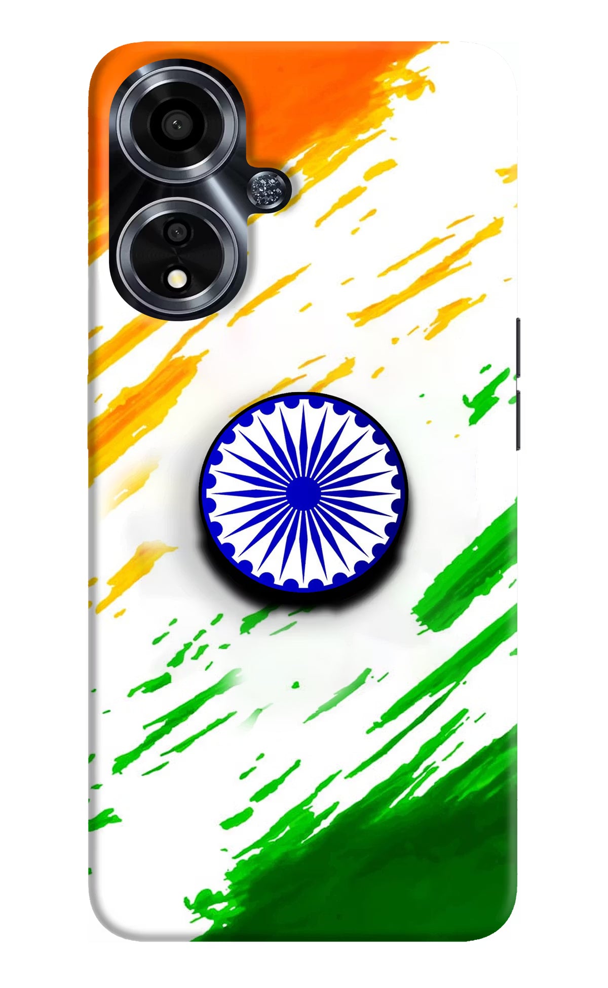 Indian Flag Ashoka Chakra Oppo A59 5G Pop Case by Casekaro