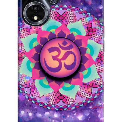 Om Purple Oppo A59 5G Pop Case by Casekaro