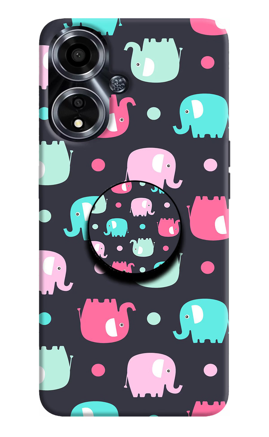 Baby Elephants Oppo A59 5G Pop Case, Hard case