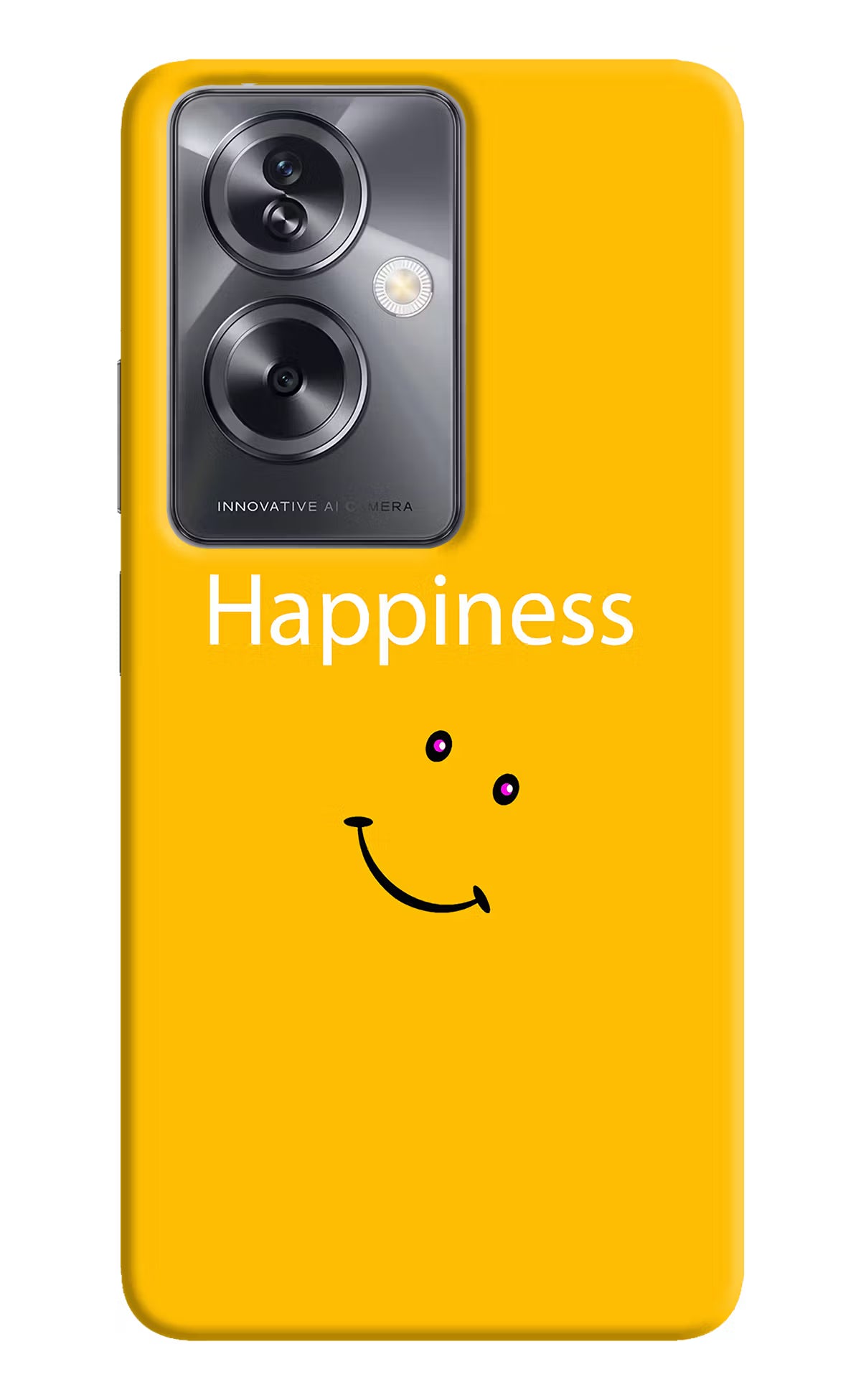 Happiness With Smiley Oppo A79 5G Hard Case Back Cover by Casekaro