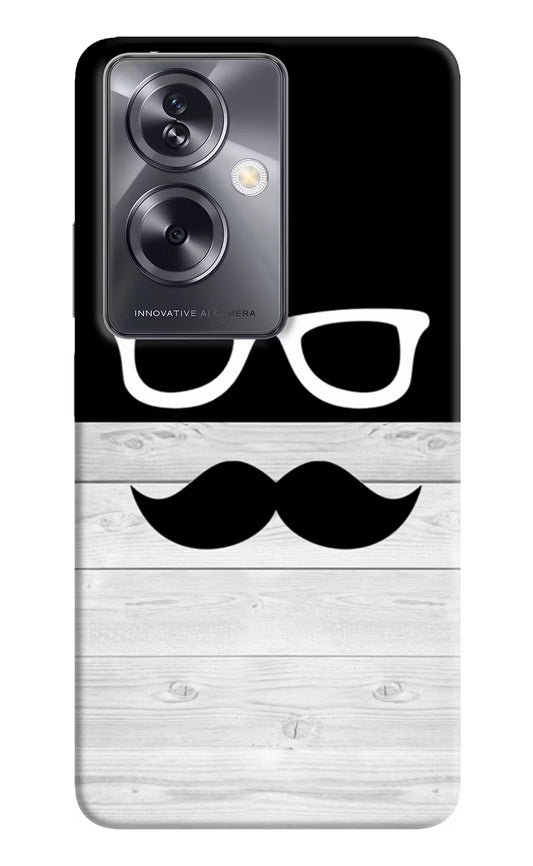 Mustache Oppo A79 5G Hard Case Back Cover by Casekaro