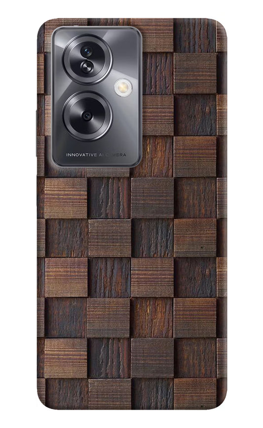 Wooden Cube Design Oppo A79 5G Hard Case Back Cover by Casekaro
