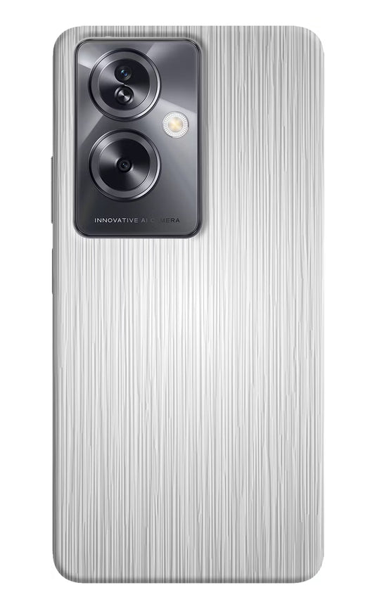 Wooden Grey Texture Oppo A79 5G Hard Case Back Cover by Casekaro