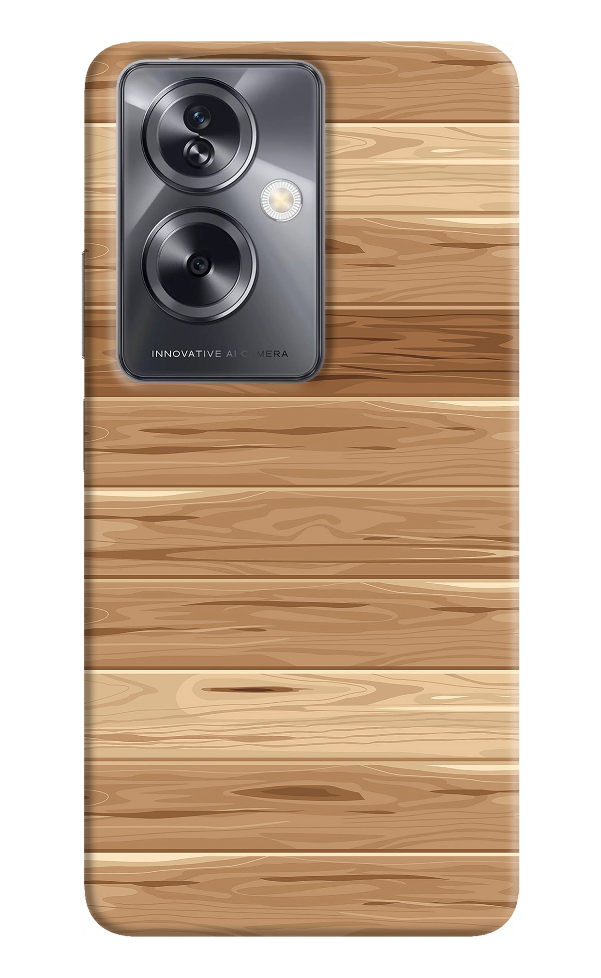 Wooden Vector Oppo A79 5G Back Cover