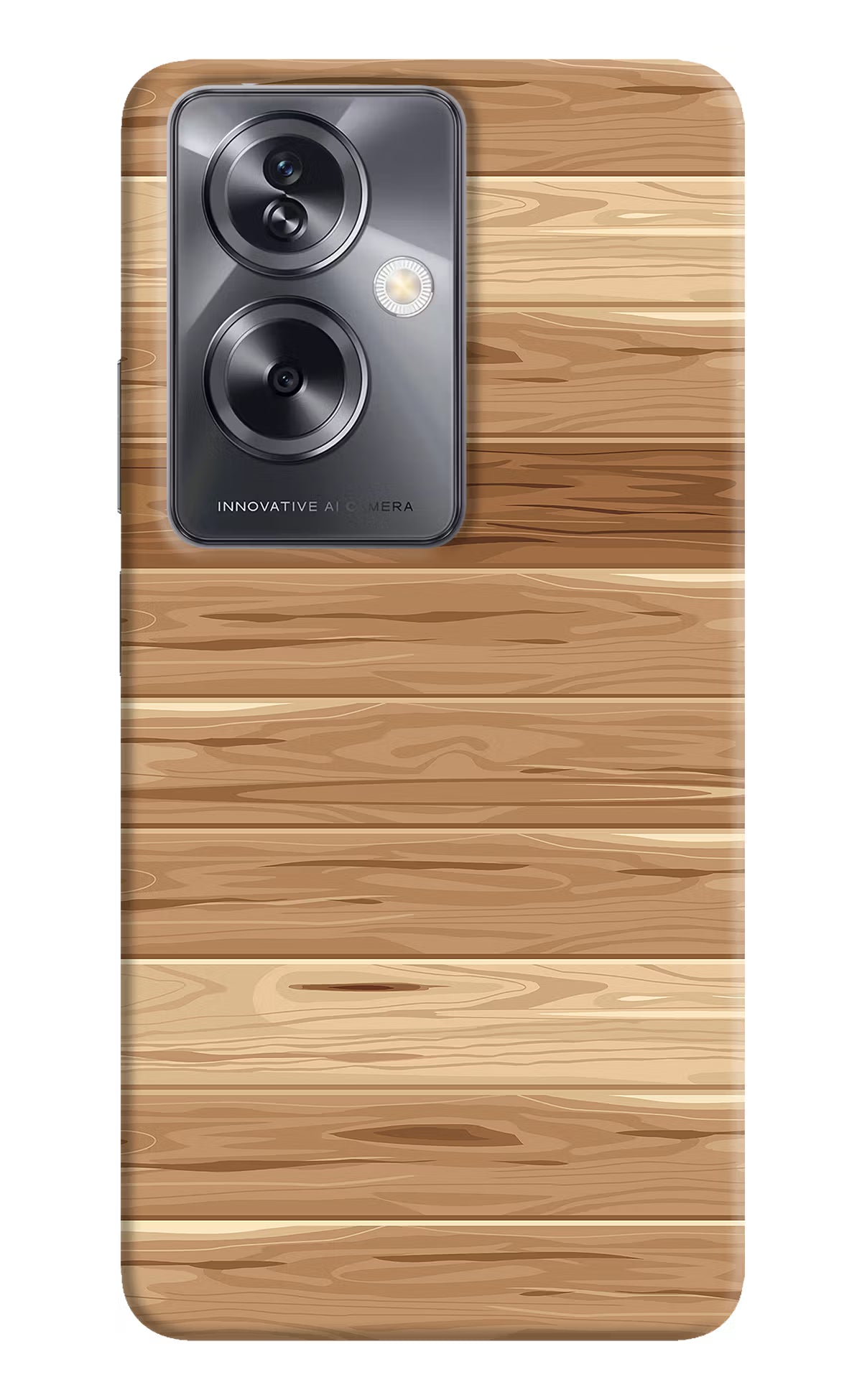 Wooden Vector Oppo A79 5G Hard Case Back Cover by Casekaro